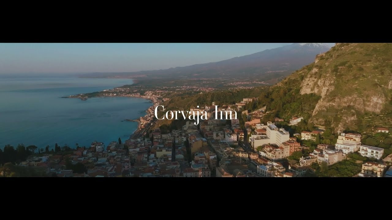 Aerial view of Taormina from the Corvaja Inn introduction film